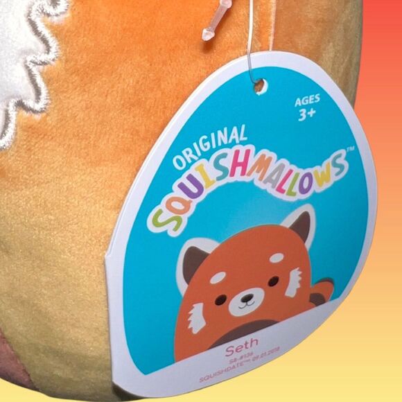 NWT Red Panda Seth 8” NWT Squishmallow RARE - Picture 2 of 4